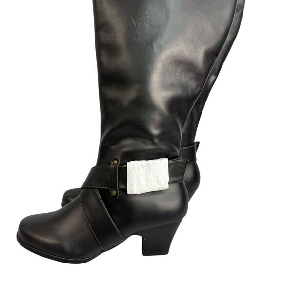 Comfortview Women’s Knee High Boots sz 7.5 Wide Calf Black NEW #K936 - Picture 6 of 8